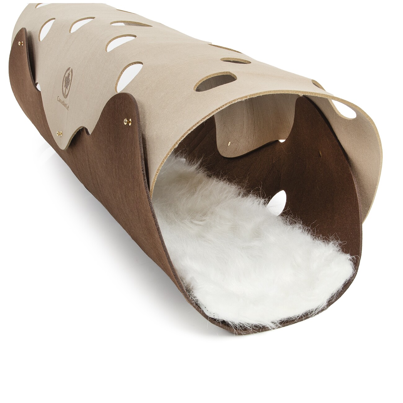 Canadian Cat Company Filz Katzentunnel XXL braun/ beige