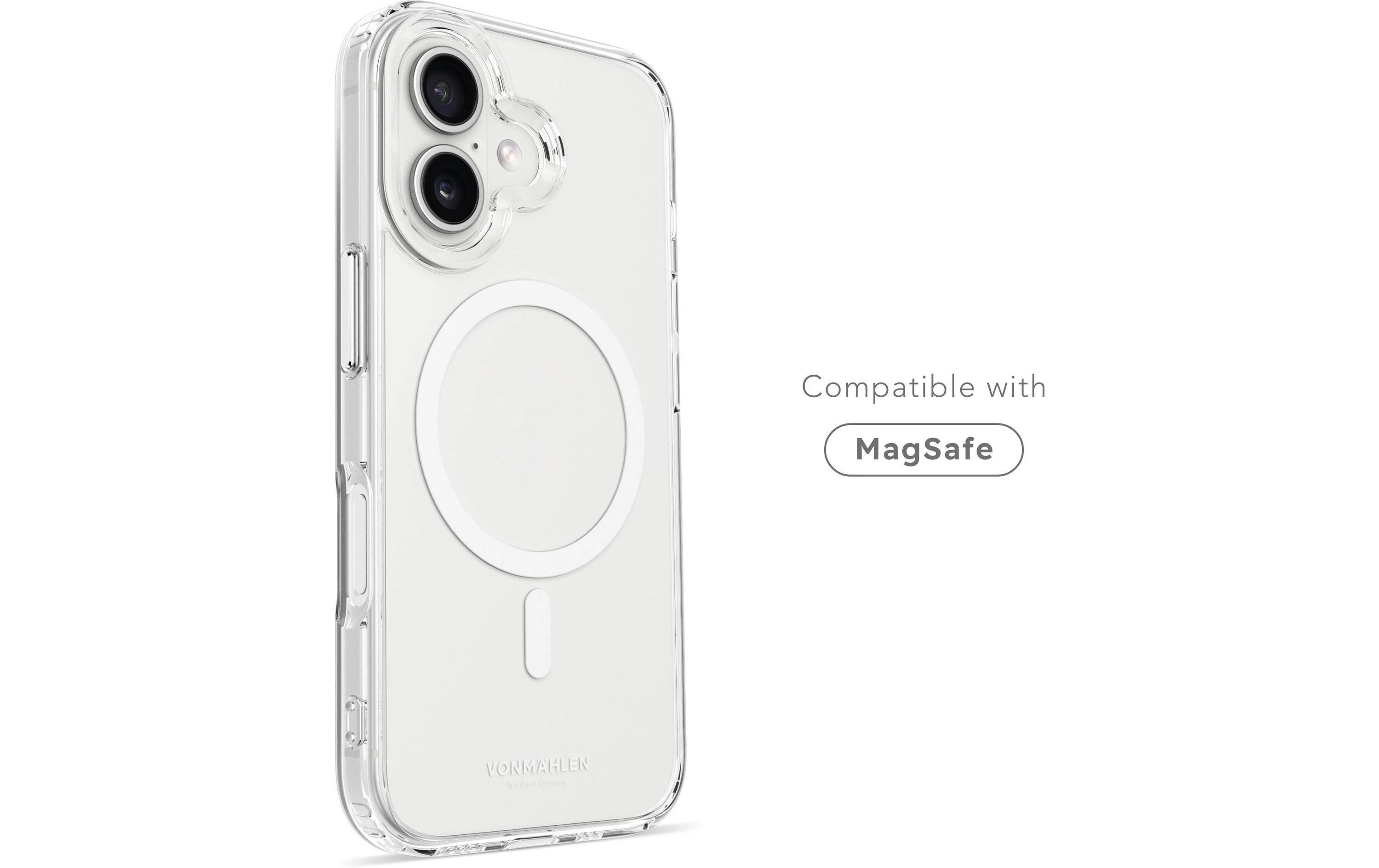 Back Cover Transparent iPhone 16 WhiteSilicone Backcover für das Apple iPhone 16