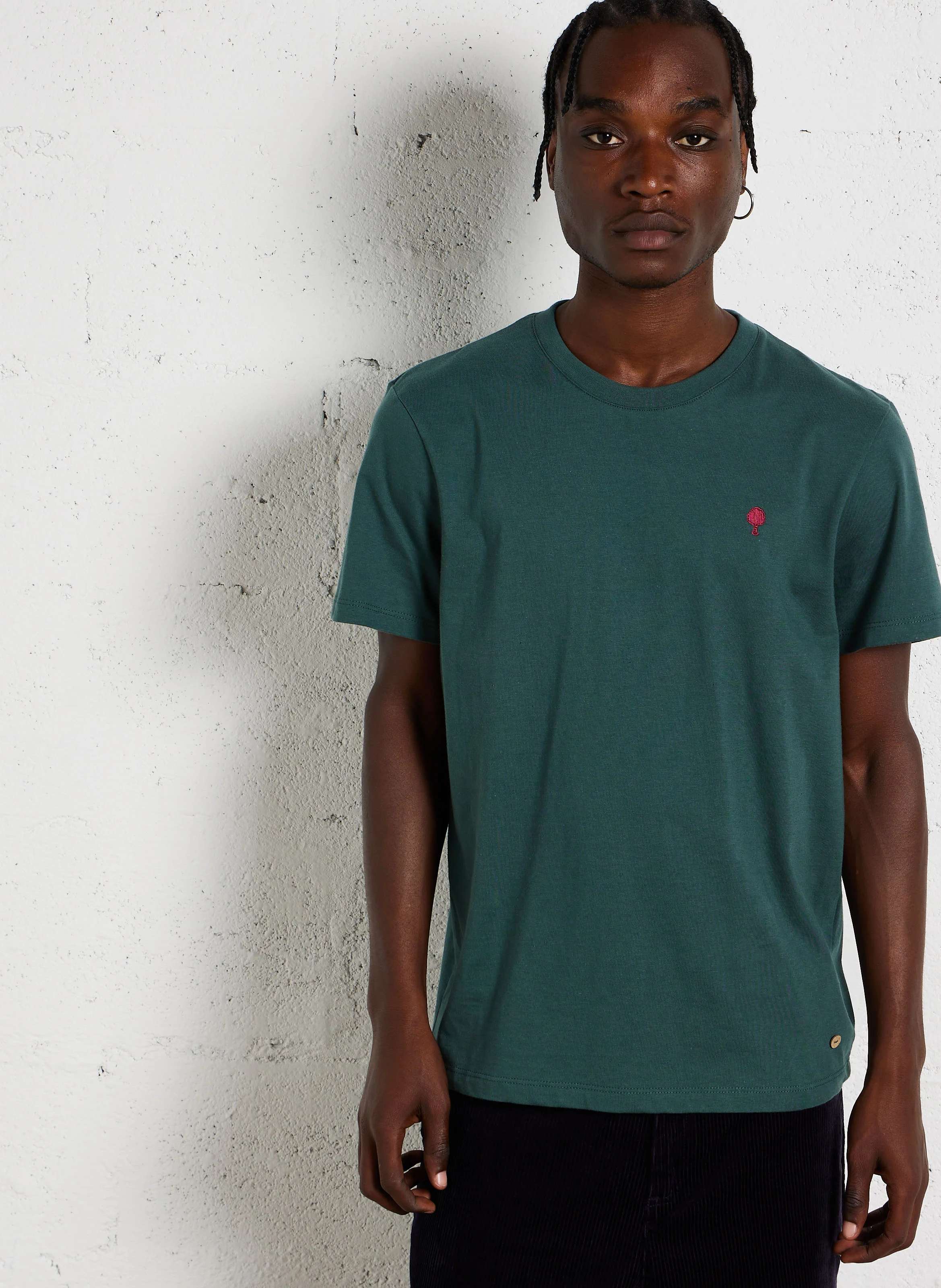 ARCY - Tee-shirt col rond en coton | Vert