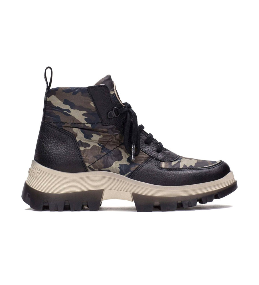 Botas de tornozelo Hispanitas Meryl em couro preto