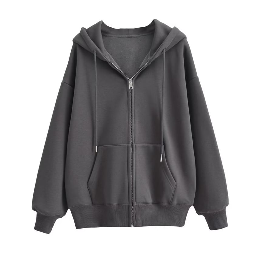 Morhan - Effen hoodie met rits
