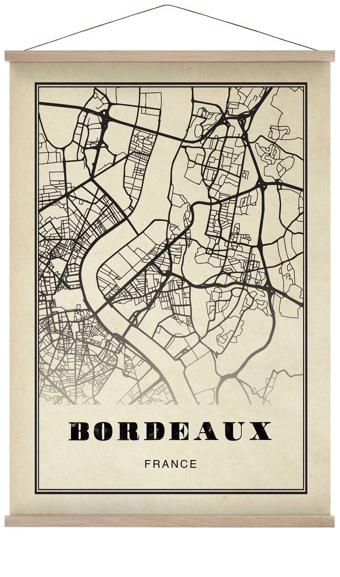 Bordeaux Stadt Sepia