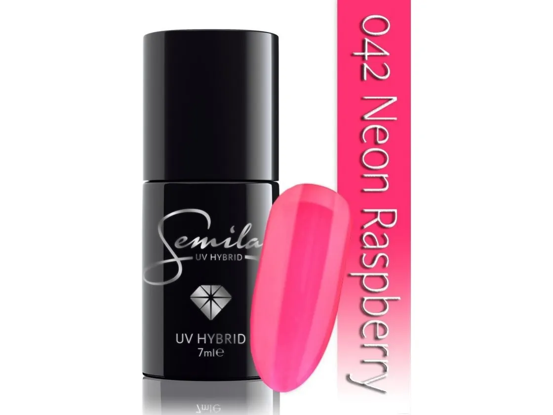 SEMILAC UV Hybrid varnish 042 Neon Raspberry 7ml