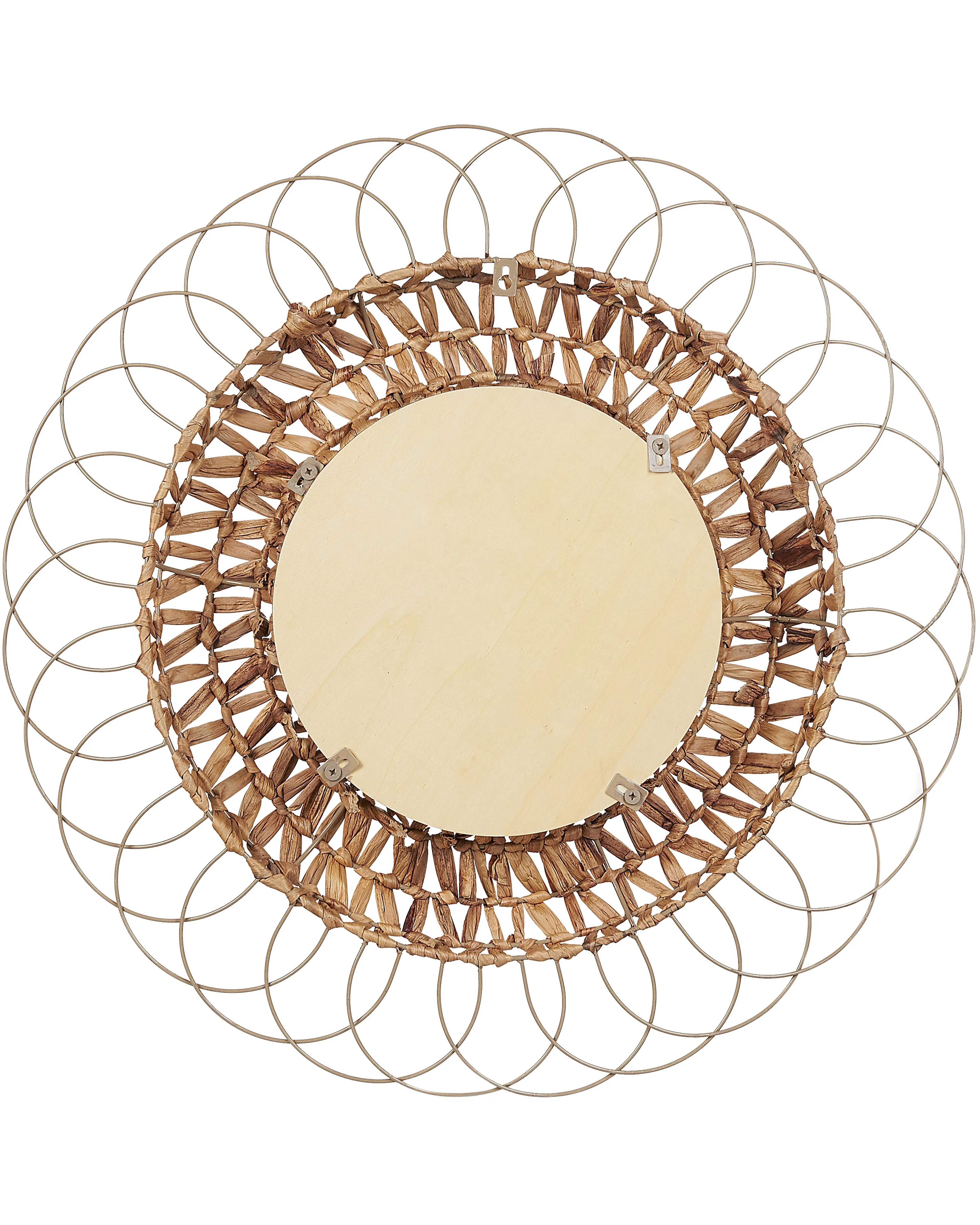 Wandspiegel PAMOL 67 cm 67 cm Wicker Natuurlijk