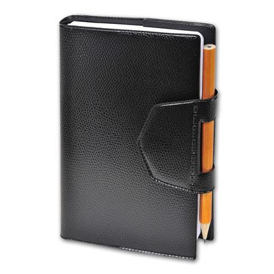 Agenda Impala Maor avec crayon - 1 jour par page - 8,5 x 13 cm - noir - Quo Vadis