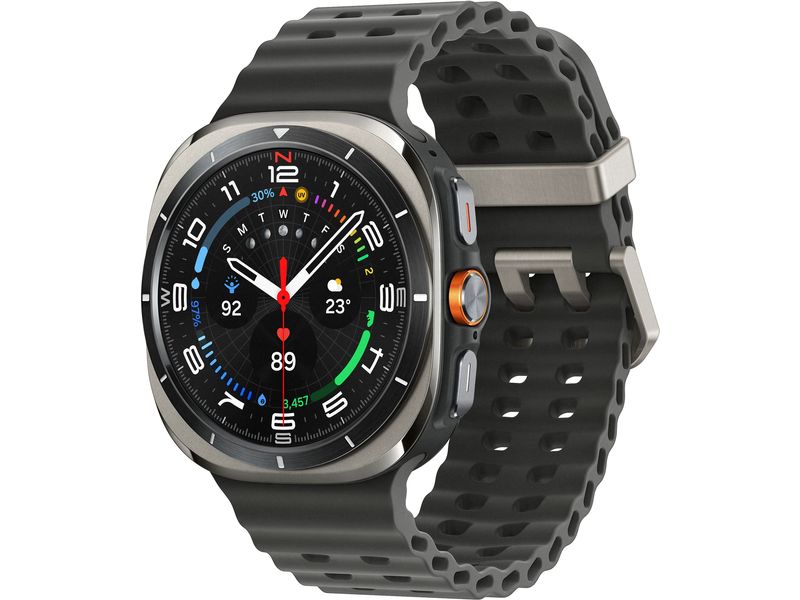 Samsung Galaxy Watch Ultra LTE 47 mm Titanium Silver Schlanke Smartwatch mit erweitertem Gesundheits- und Schlaftracking