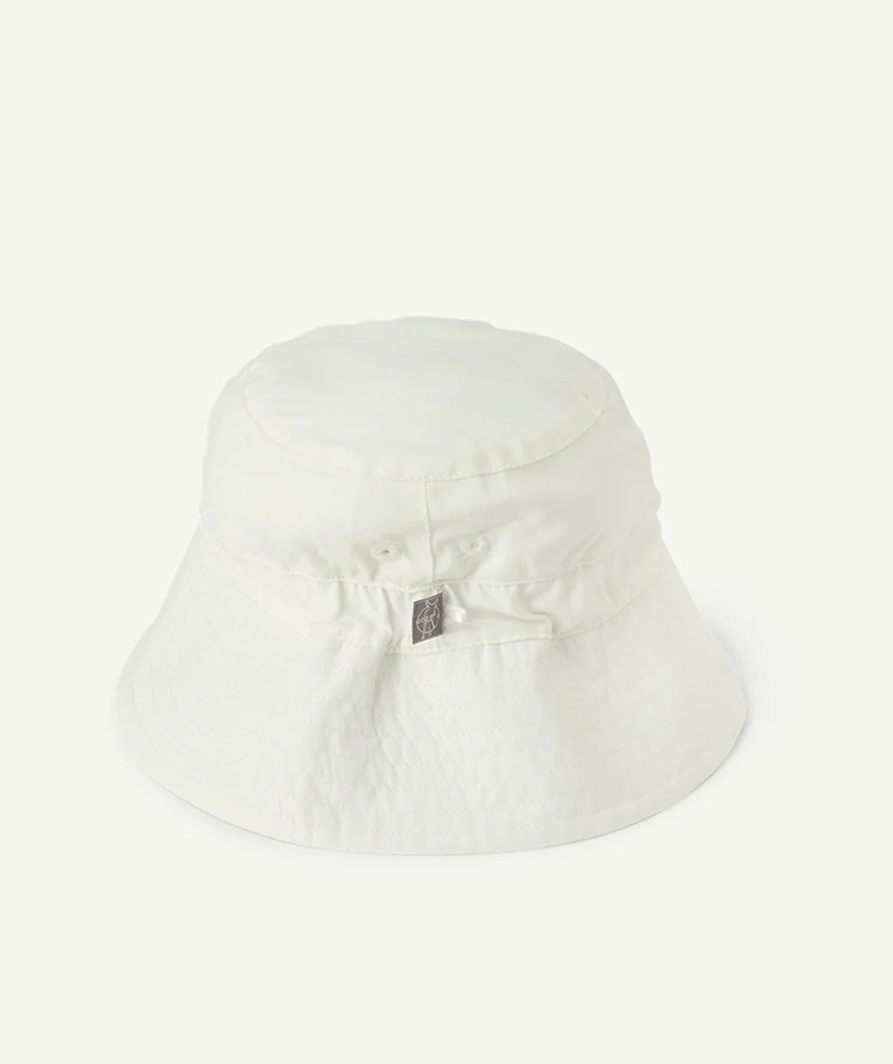 LASSIGBOB ANTI-UV BÉBÉ MIXTE BLANC AVEC CORDONS