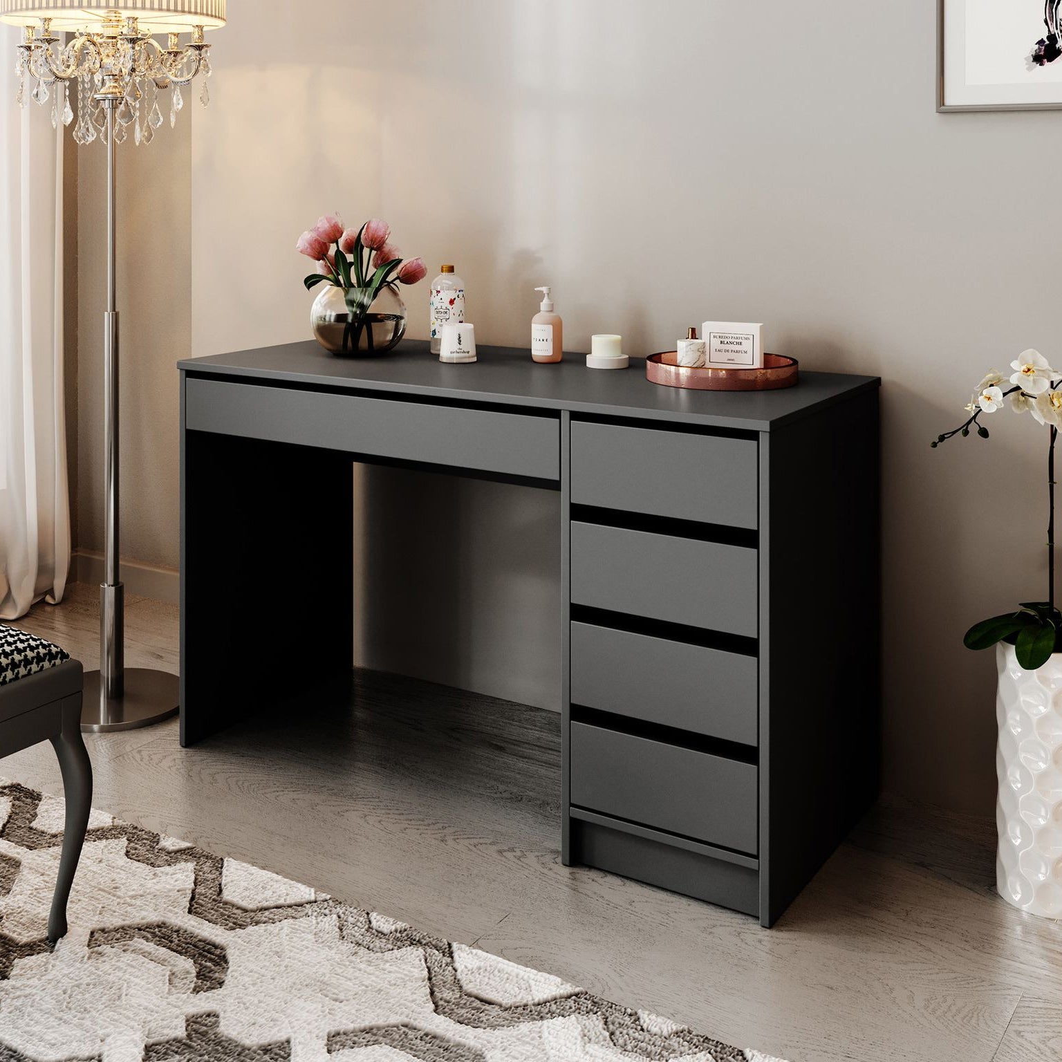 Arco - Kaptafel - Antraciet - 120x55 cm