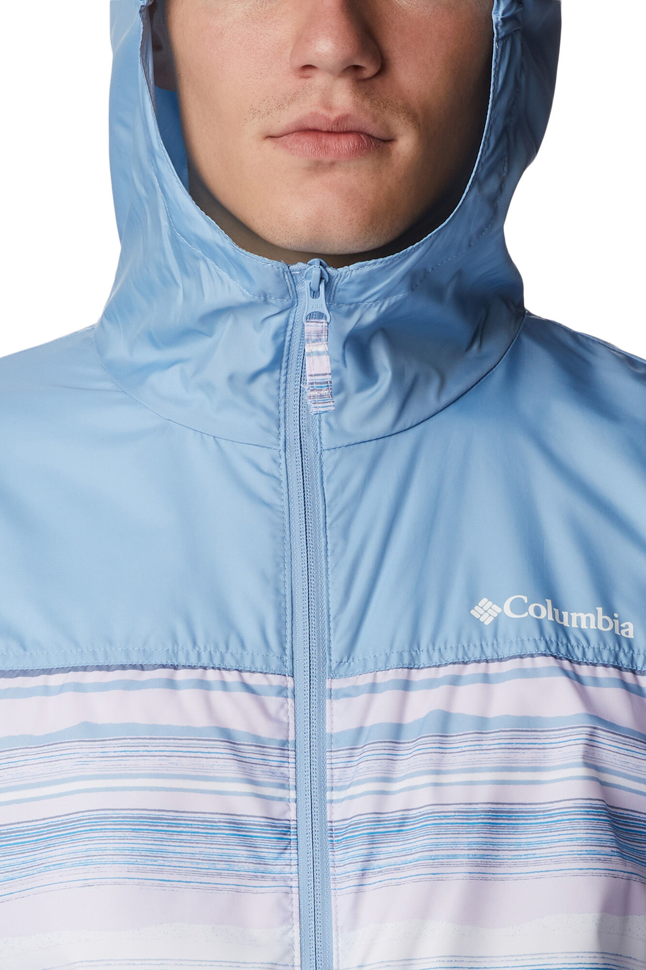Jaqueta corta-vento masculina Columbia Flash Challenger™ - Nova - Lilás