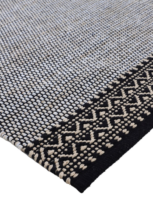 carpetfine Teppich »Kelim Mia ,    auch als Läufer erhältlich« rechteckig 6 mm Höhe handgewebt, Baumwolle, Wendeteppich, Fleckerl, Bordüre, Wohnzimmer