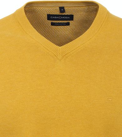 Casa Moda Pullover V-Hals Geel 004430-532 kopen
