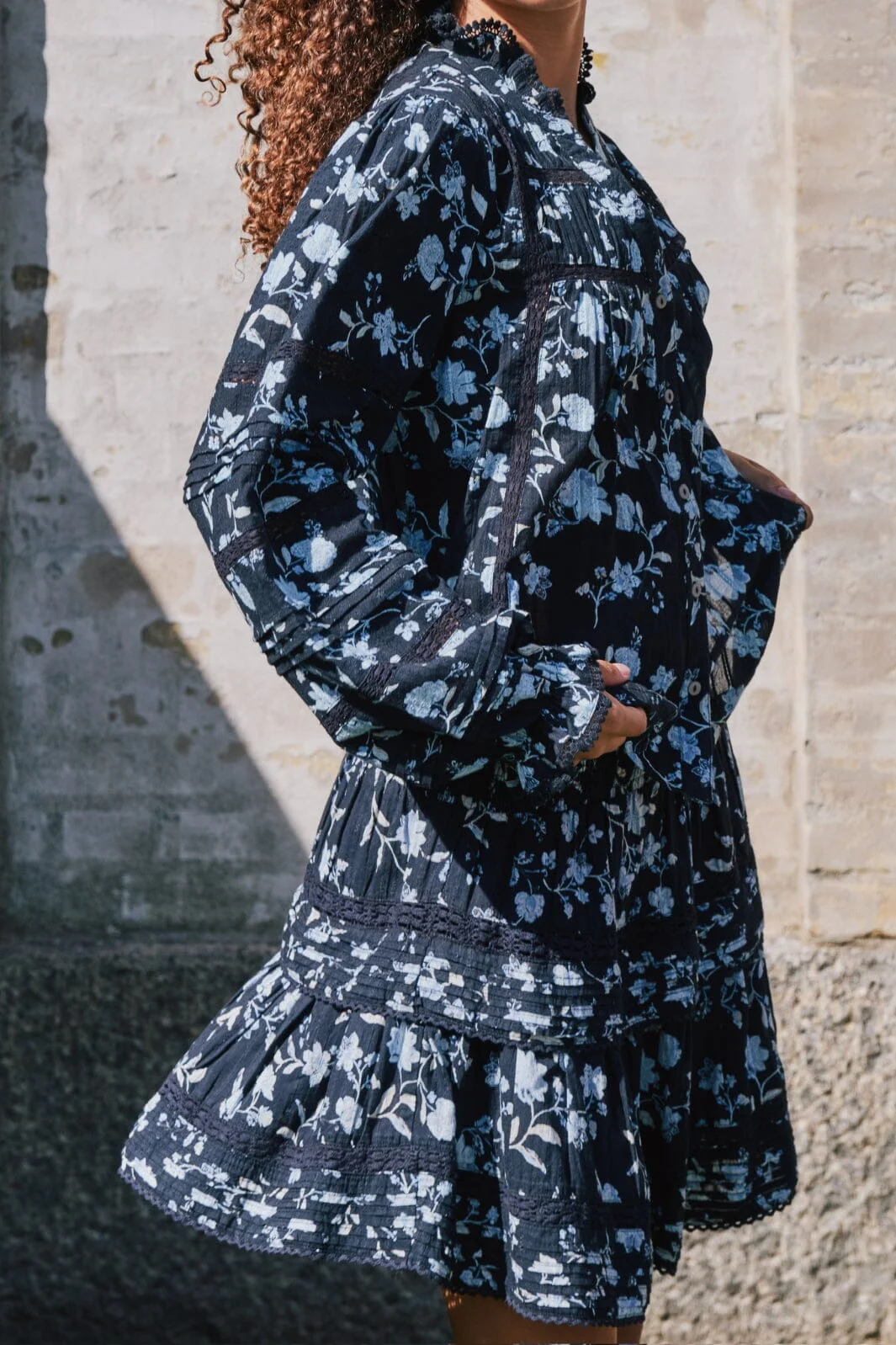 Neo Noir Kenia Night Flower Skirt