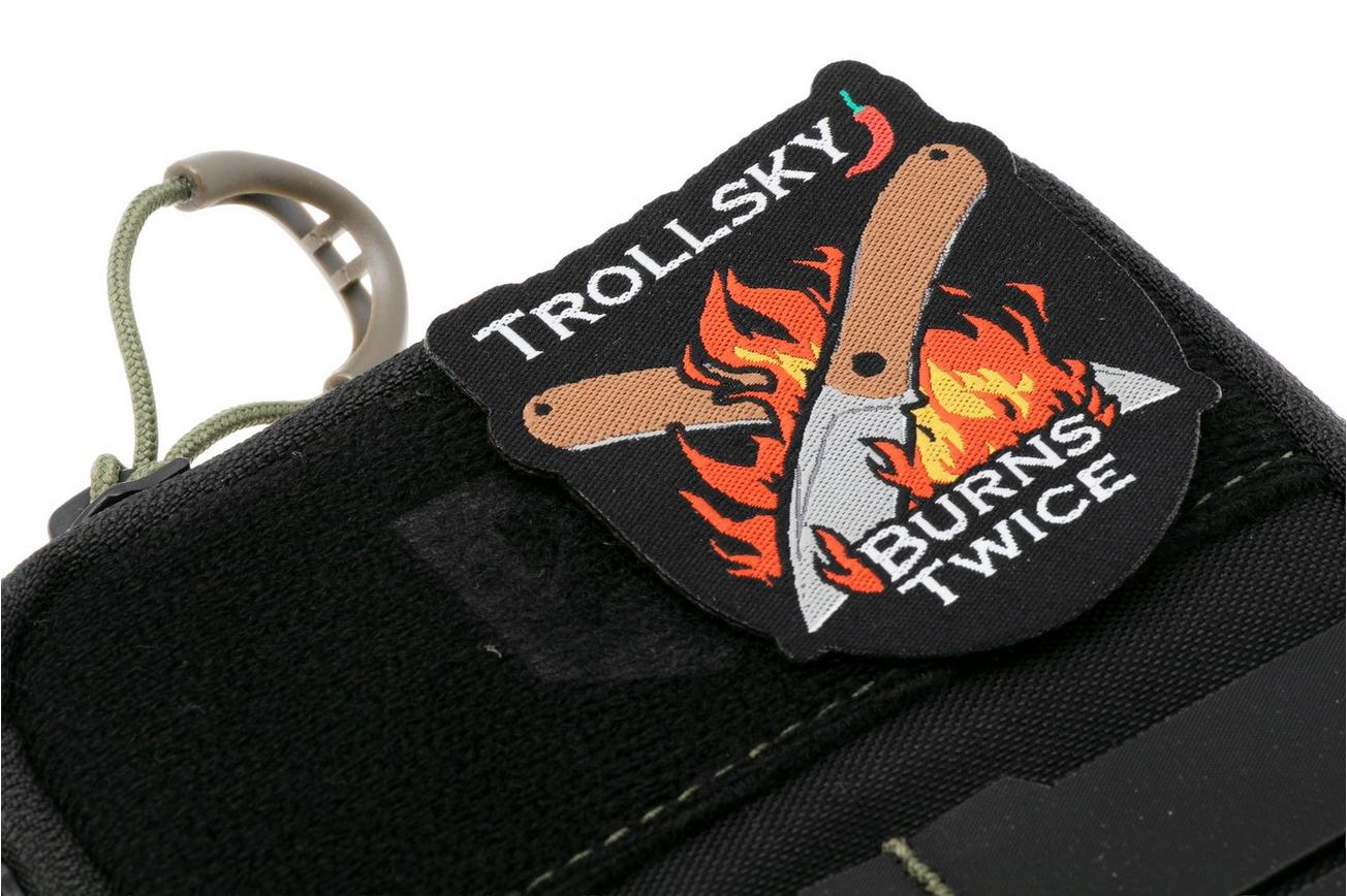 Trollsky Knives Burns Twice Crossed Blades Patch MTA003 patch