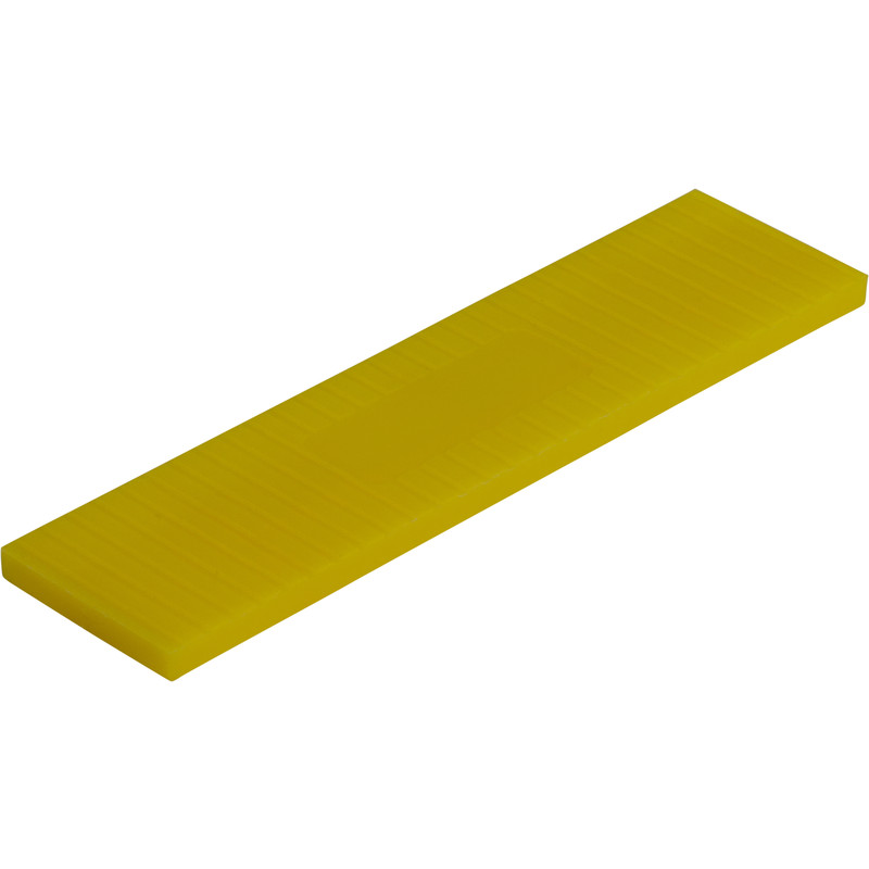 Kunststof rasterblokje 26x4mm Geel