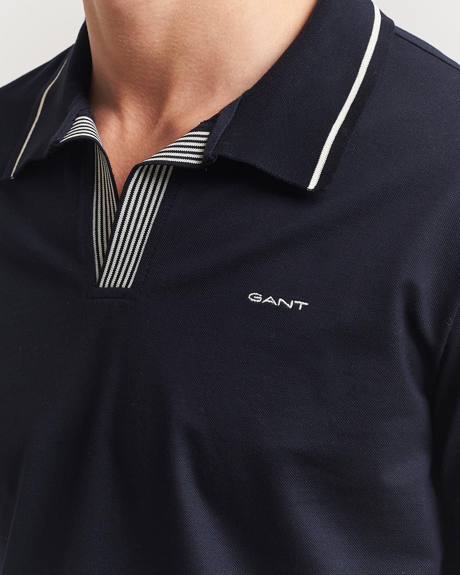 GANT Tipping Polo Evening Blue