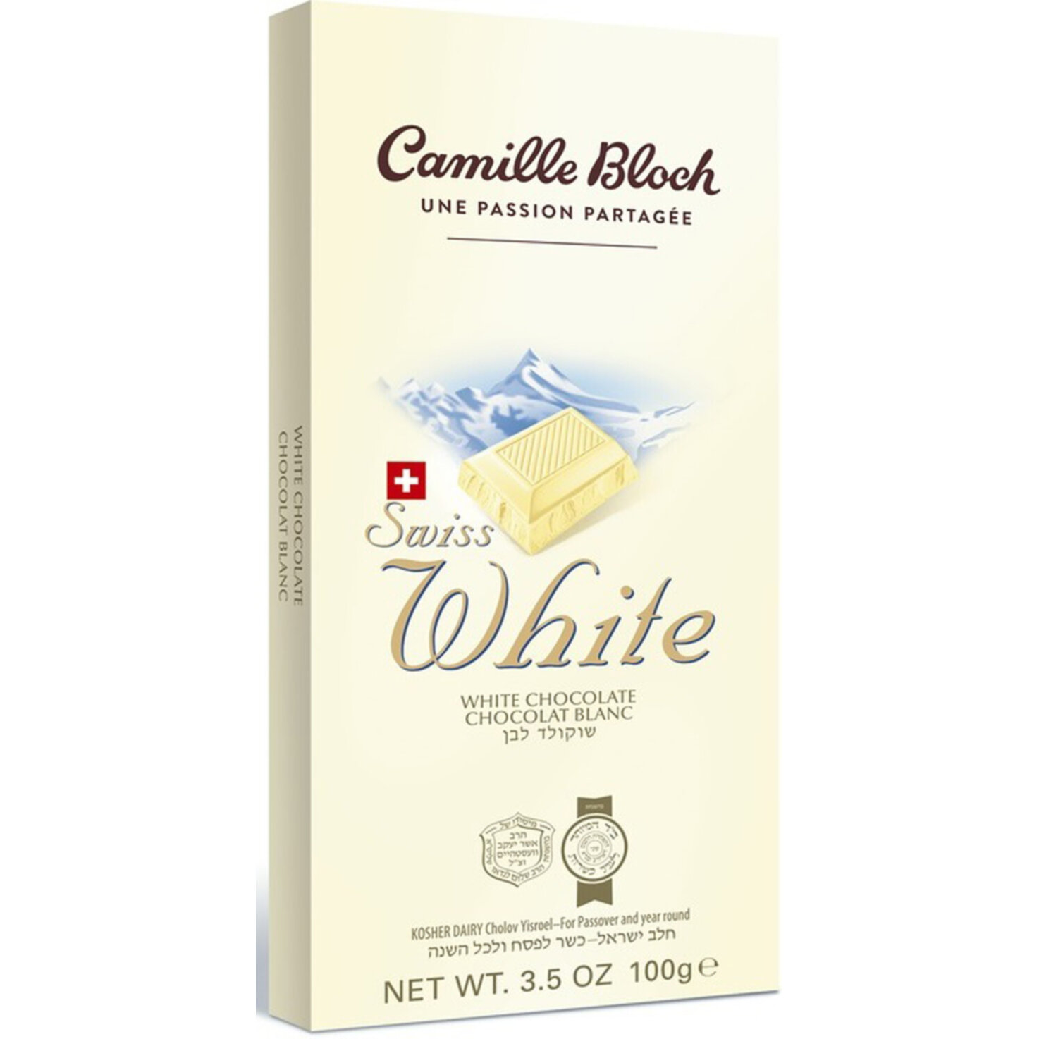 Camille Bloch Tafelschokolade weiss Koscher