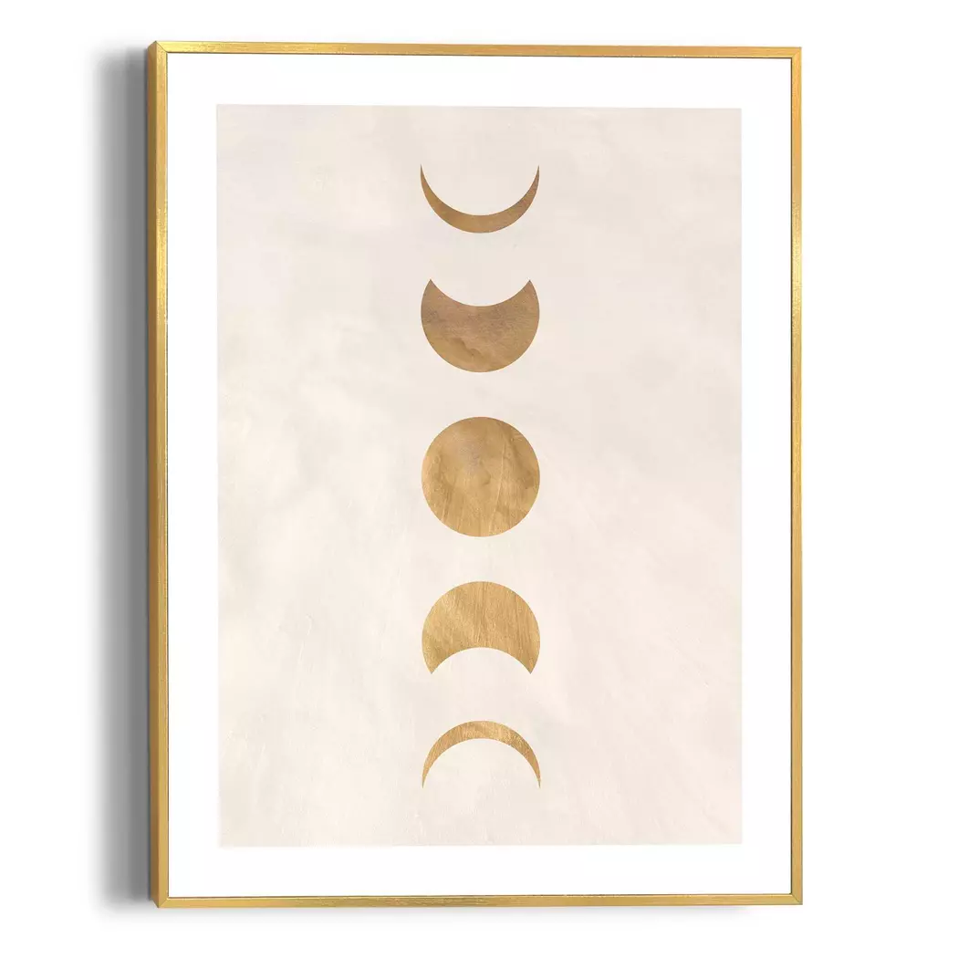 Wandbild 30 x 40 cm Moonphases