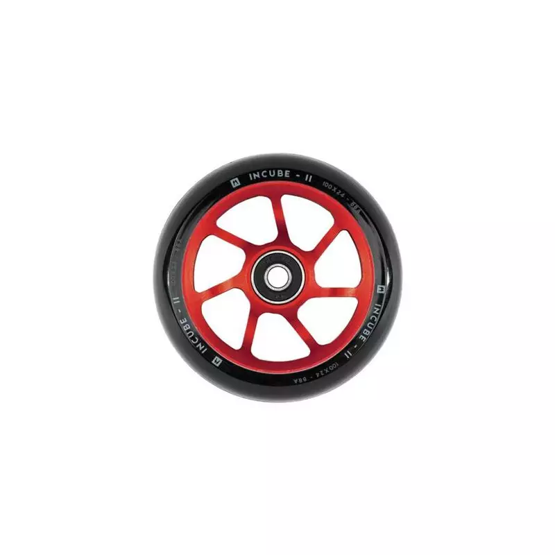 Roue trottinette ETHIC DTC Incube V2 Rouge 100mm
