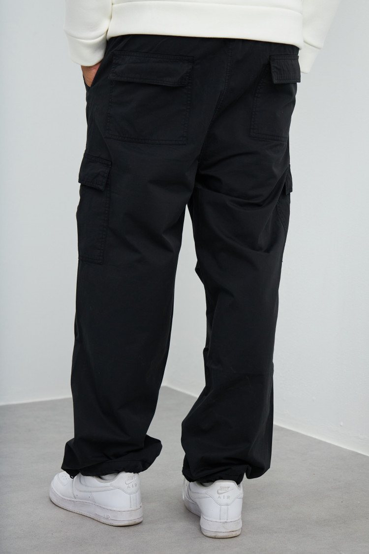 Pantalon en toile cargo noir