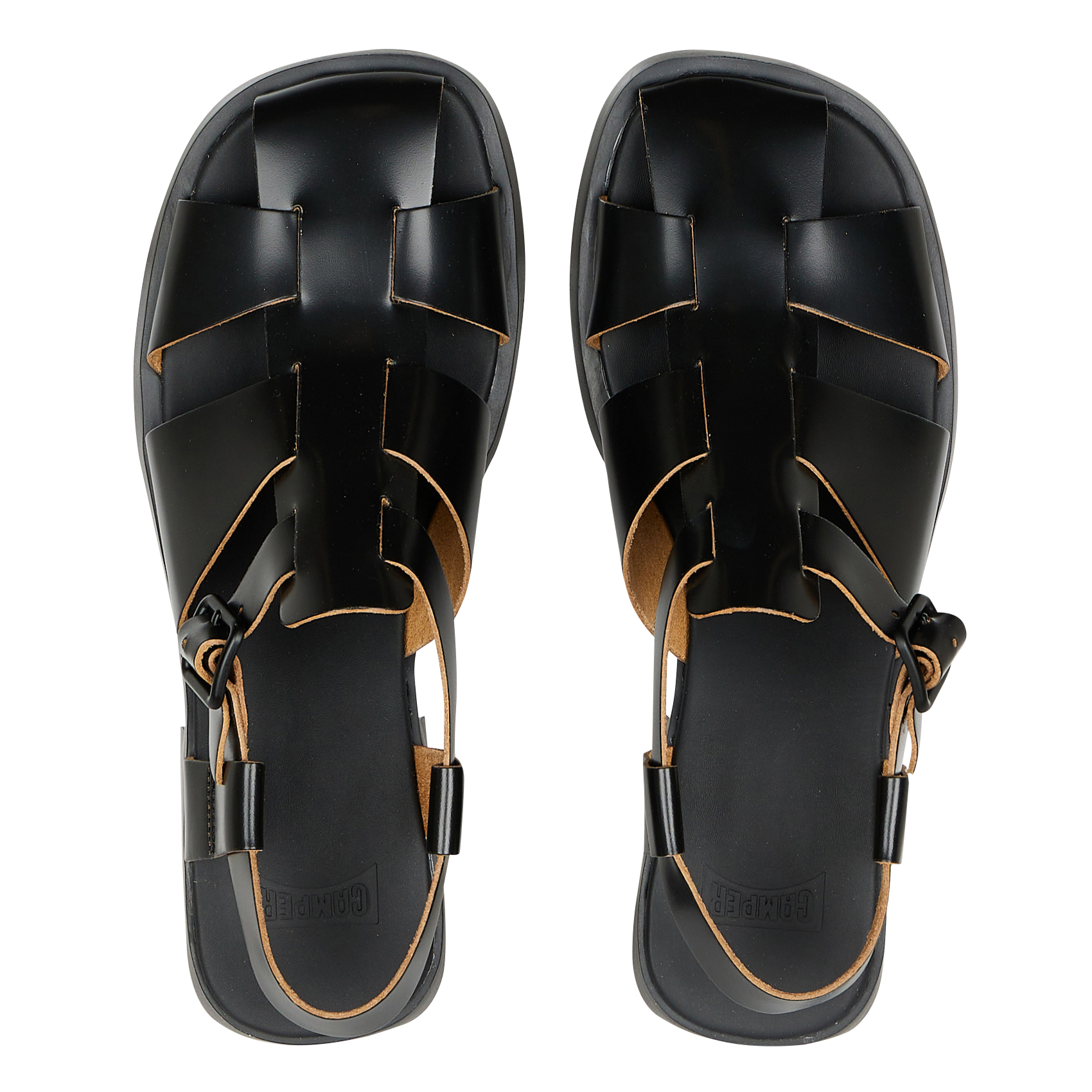 Sandales en cuir | Noir