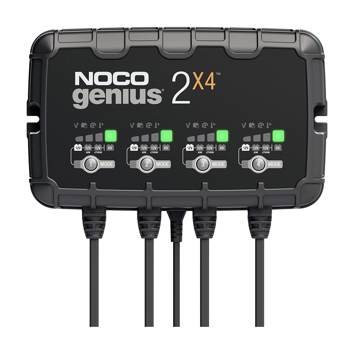 NOCO Elektronisk Batterilader 6/12V 4x2A (4-kanaler)