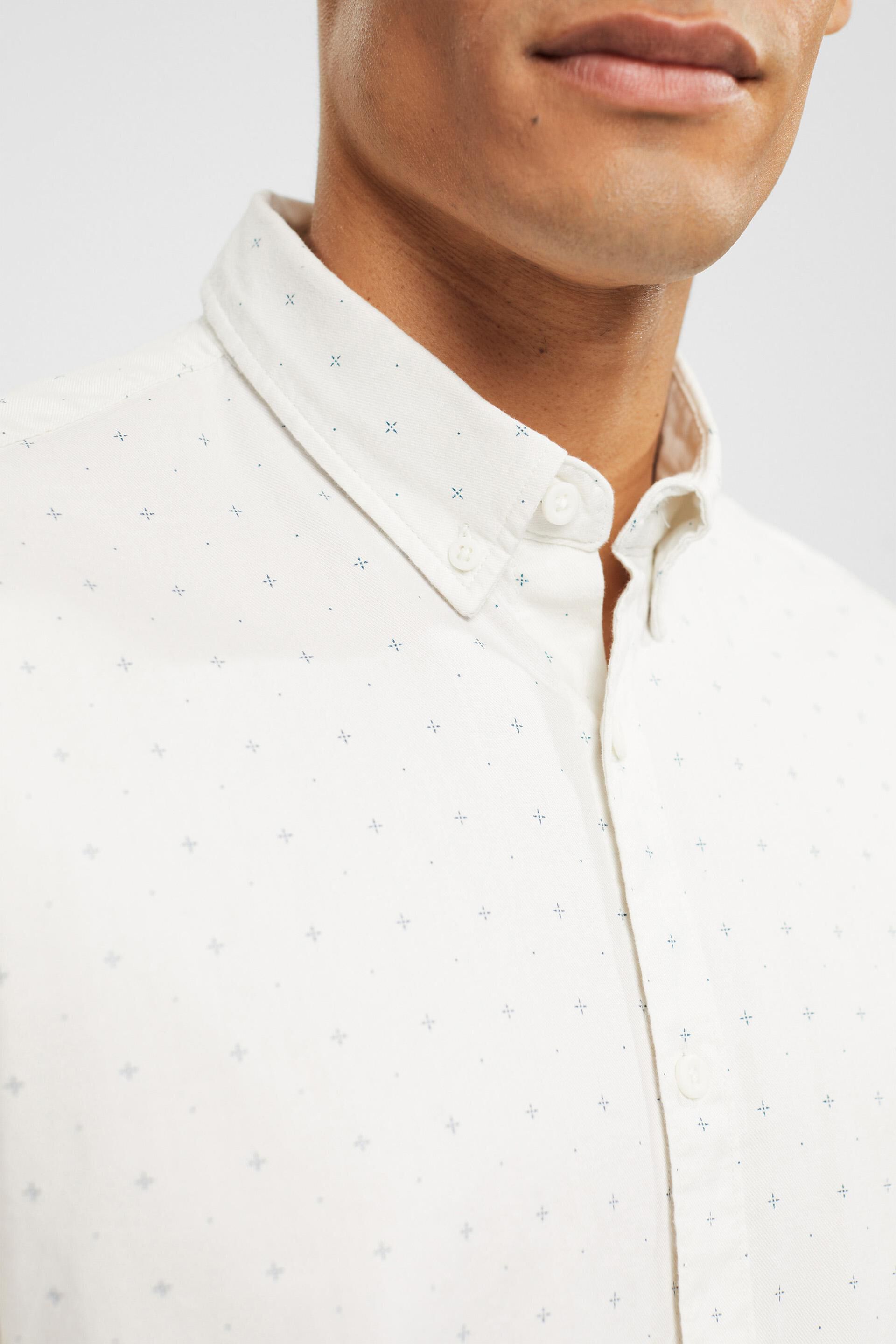 Chemise à col boutonné ornée d’un mini-imprimé