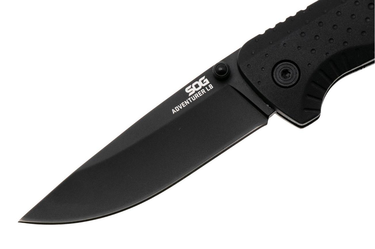 SOG Adventurer LB 13-11-01-43, PVD 5Cr15MoV, Black GRN, zakmes