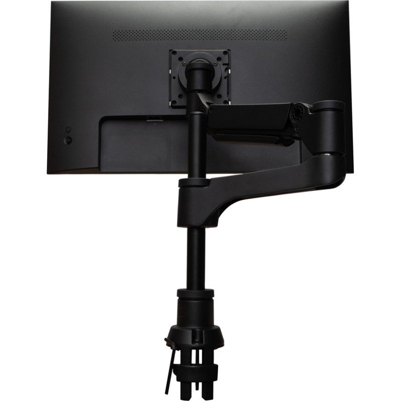 R-Go Tools Bras d'écran R-Go Caparo, bras d'écran réglable avec vérin à gaz, 100% circulaire, capacité de charge de 3 à 9 kg, noir