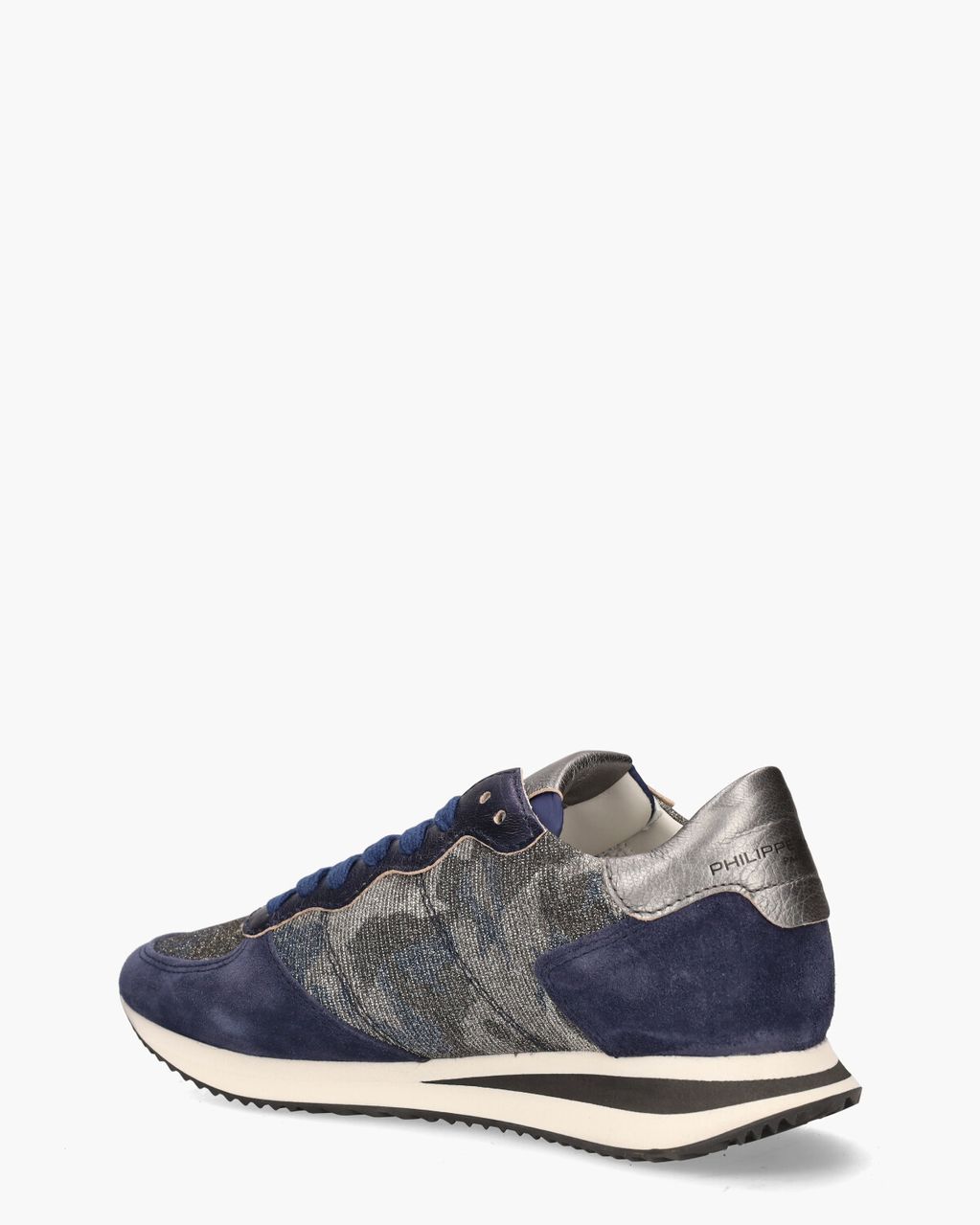 Philippe Model Tropez X Mondial Blauw/Zilver Damessneakers