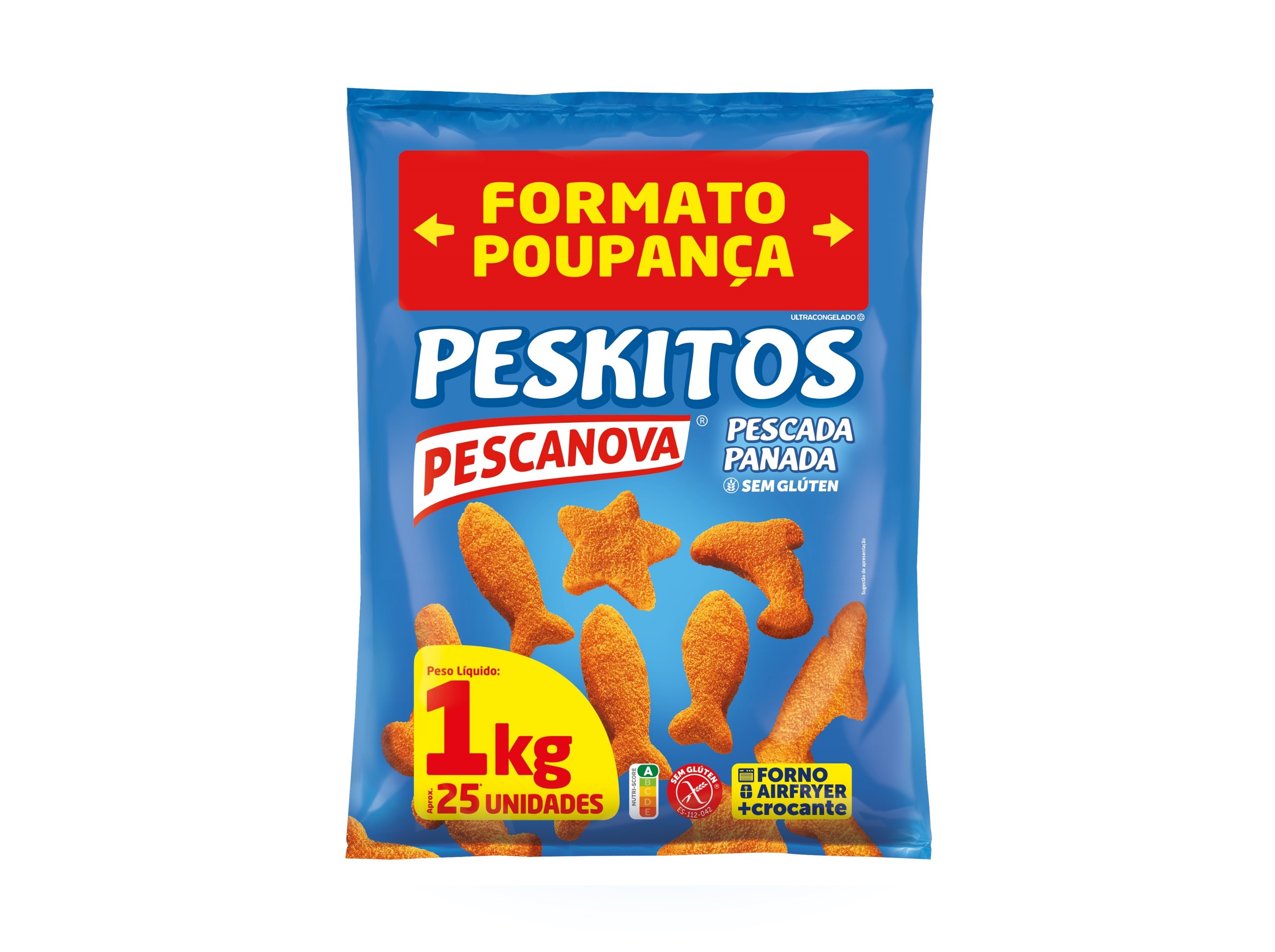PESKITOS PESCANOVA PESCADA PANADA SEM GLÚTEN 1KG