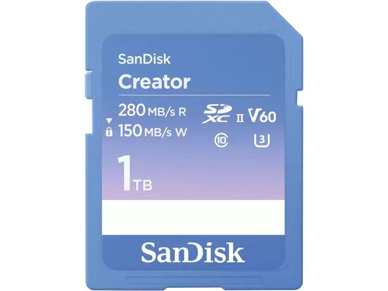 SanDisk SDXC-Karte Creator UHS-II 1000 GB Professionelle SD-UHS-II-Speicherkarte