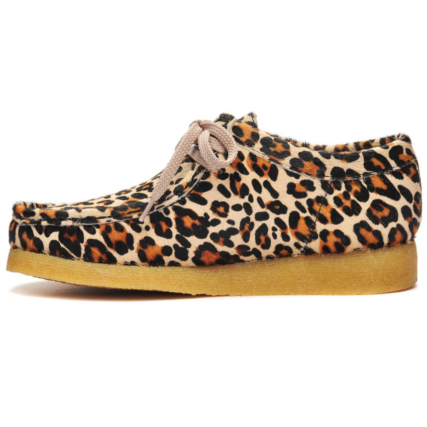 KOALA WILD LEOPARD-Mocassin en cuir pour femme