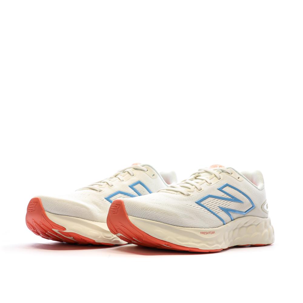 New Balance Chaussures de Running Écru/Bleu Femme New Balance 680