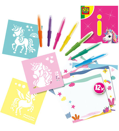 SES Creative Kreatives Spielset - Pustestifte - Einhorn