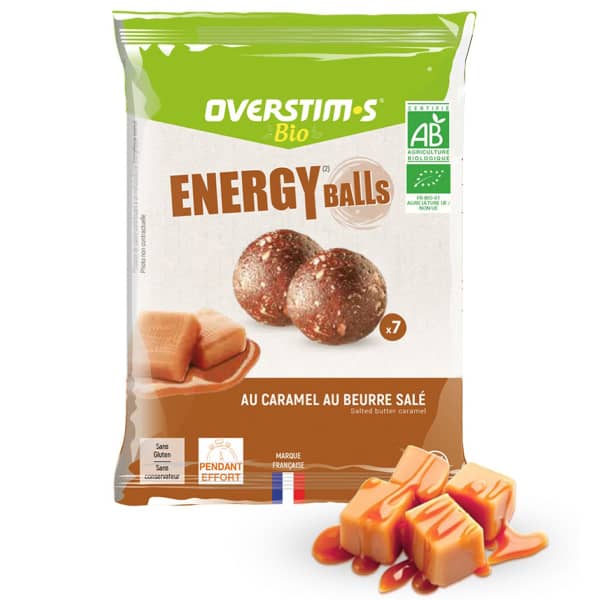 Barres énergétiques OVERSTIMS ENERGY BALLS BIO CARAMEL BEURRE SALÉ