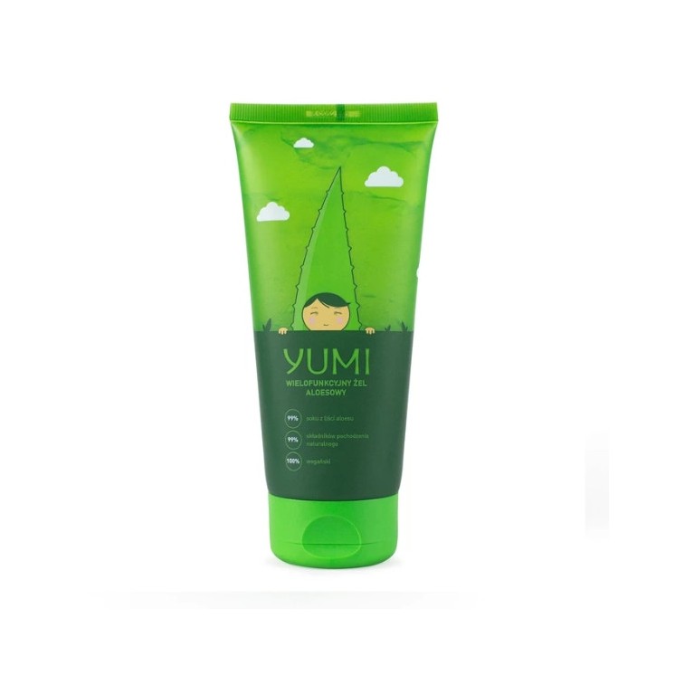 Yumi Multifunctionele gezichts- en lichaamsgel 99% Aloë Vera 200 ml