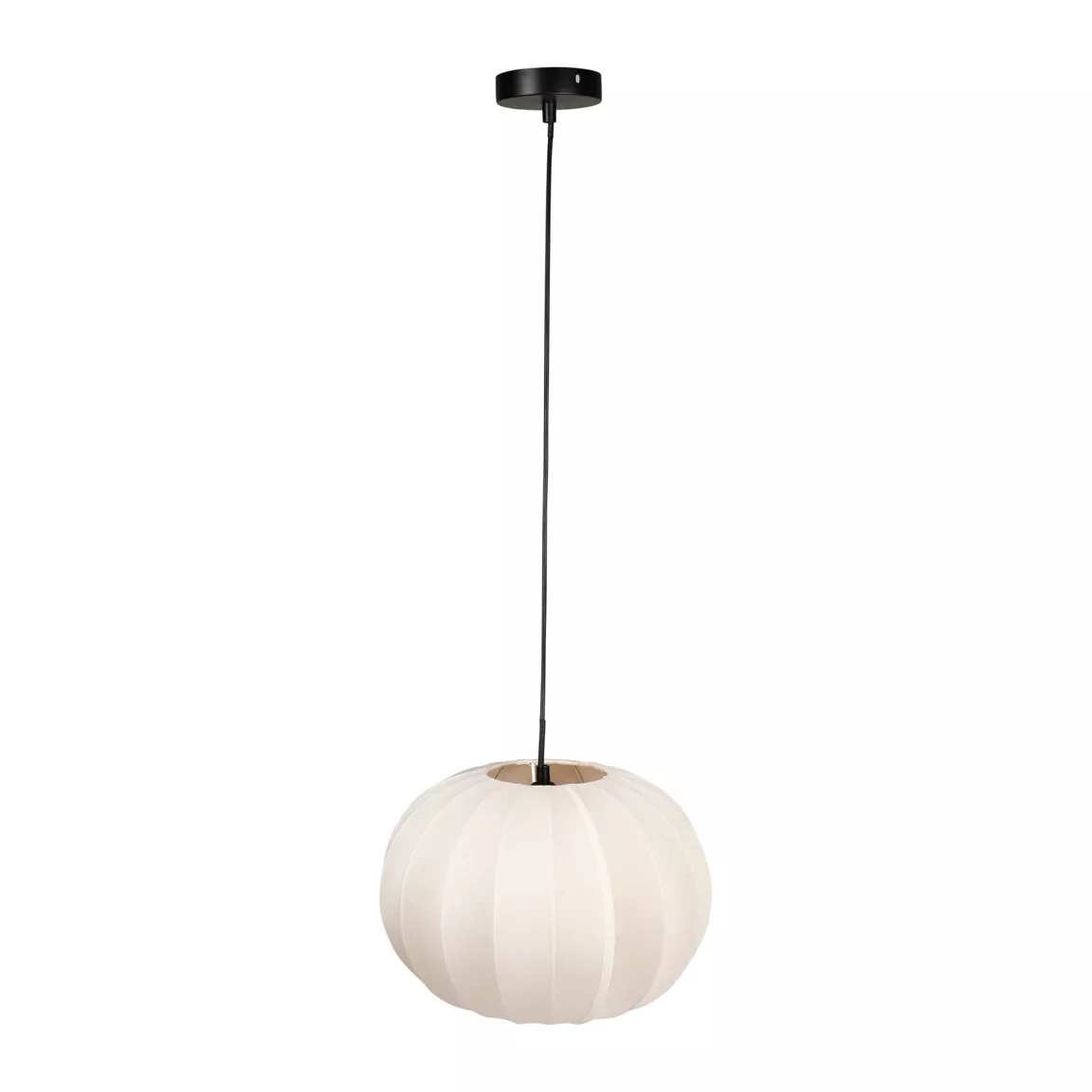Suspension lumineuse en coton (D32 cm) Moon Beige