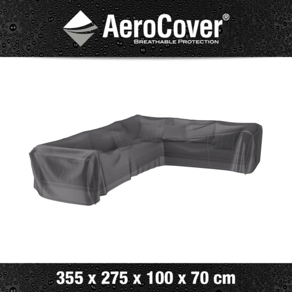 Housse de protection pour salon de jardin d'angle l355 cm