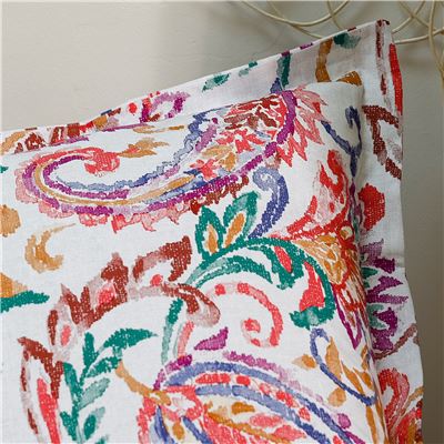 Linge de lit motif cachemire - BECQUET CRÉATION
