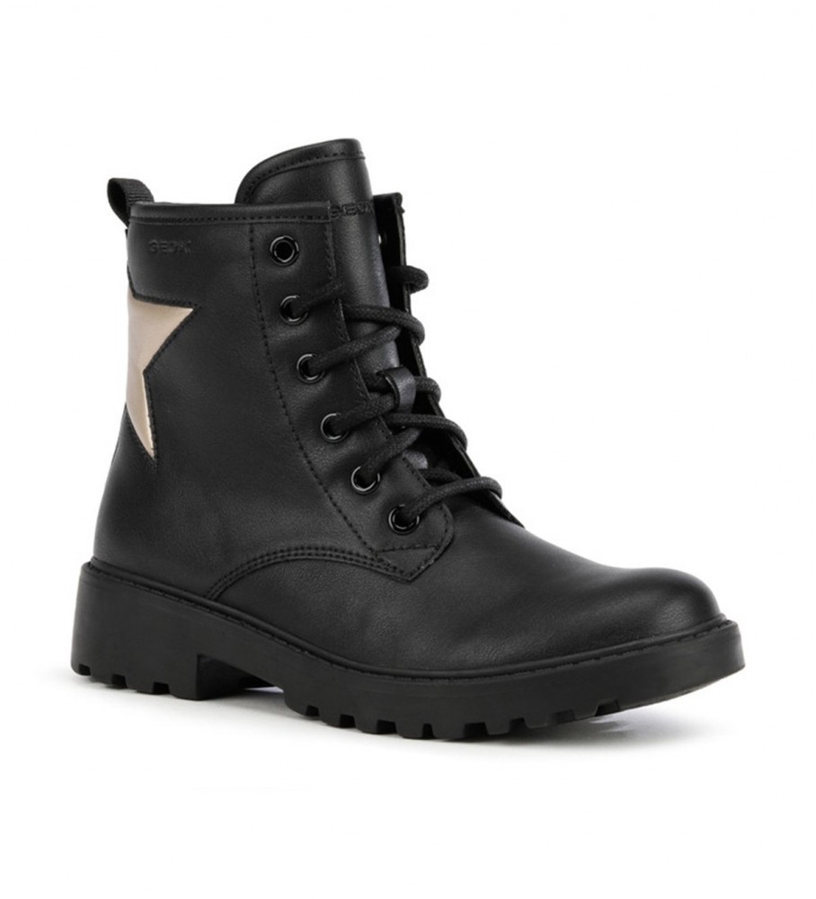 Botas pretas de cano curto GEOX Casey