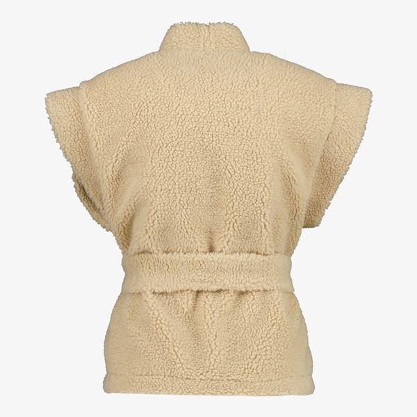 TwoDay dames teddy gilet met ceintuur