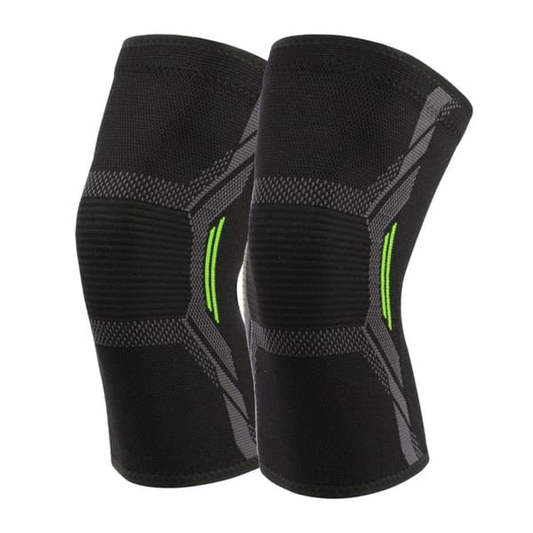 INF Nylon sportsknestøtter 1 par Grønn S