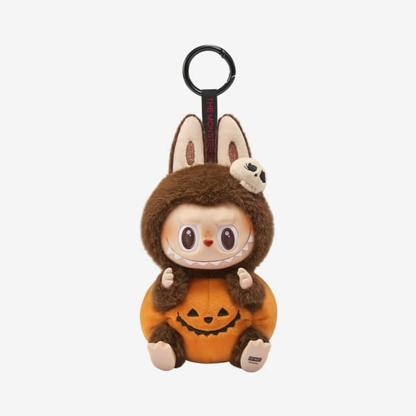 Pop Mart Labubu The Monsters – Happy Halloween Party Series Sitting Pumpkin Vinyl Plush Pendant