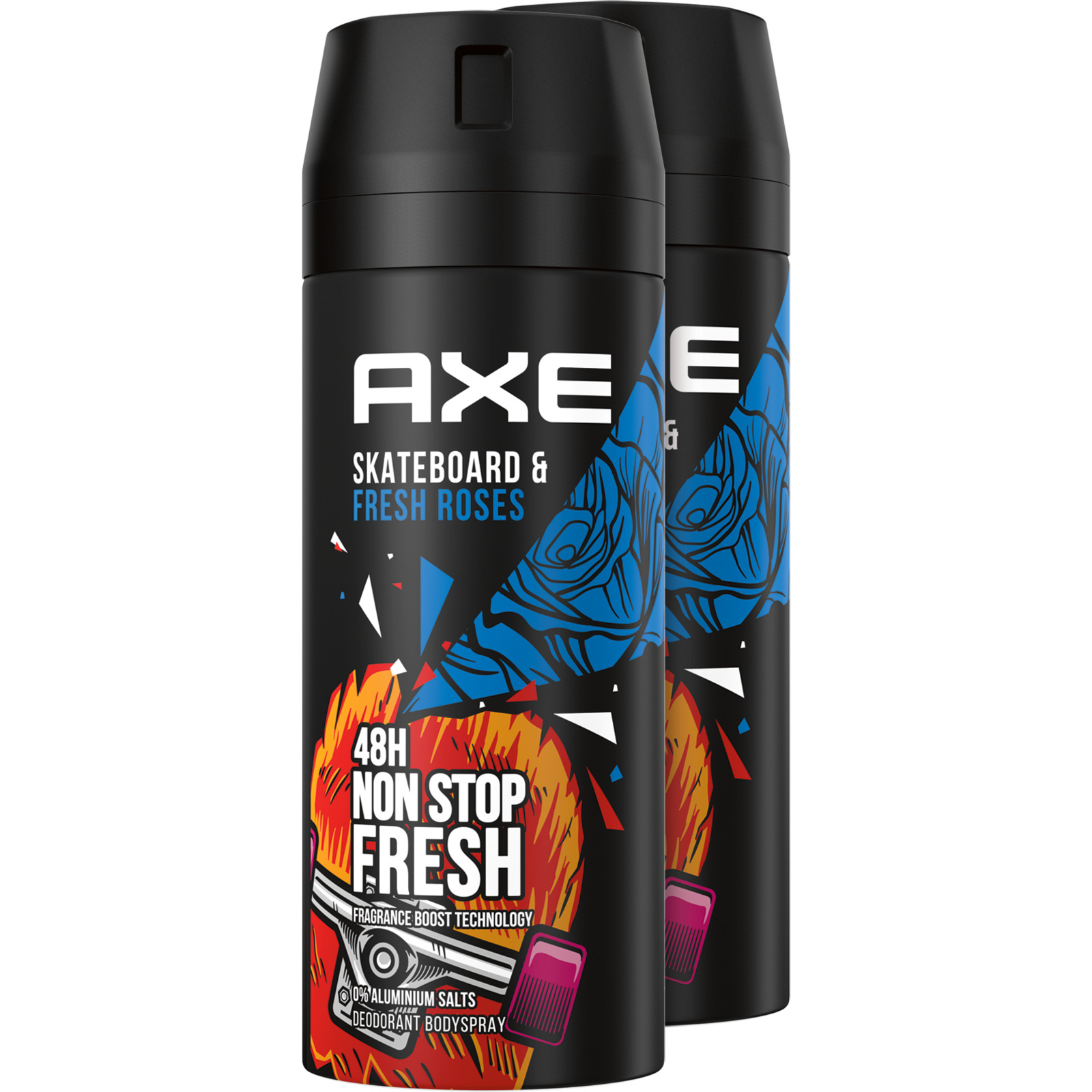 Axe Deo Aero Skateboard & Fresh Rose 2 x 150 ml