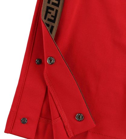 Fendi Kids Hosen - Rot m. Streifen/Knöpfe