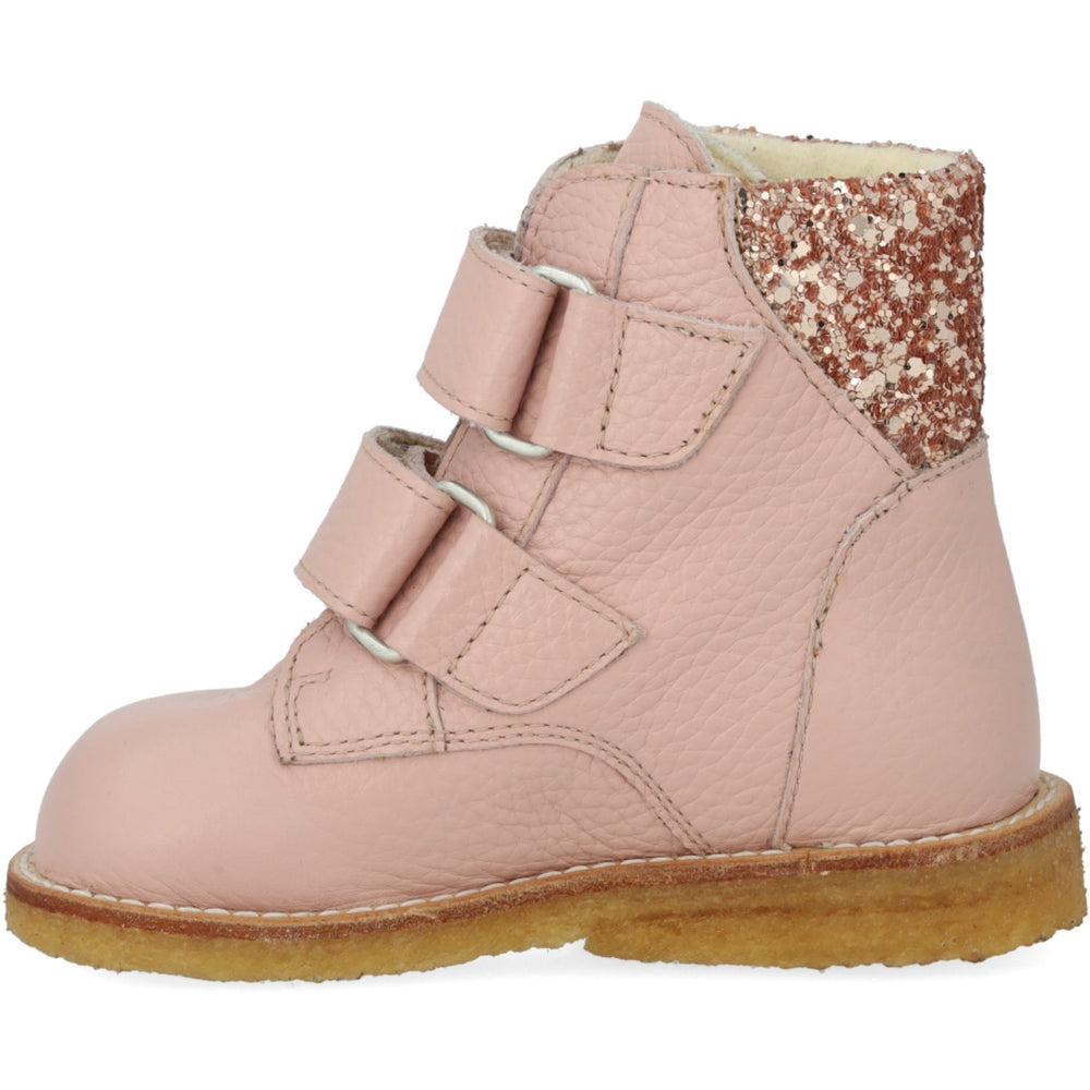 Køb Angulus Rosebud/Maple Glitter TEX-støvle Med Glitter Og Velcrolukning