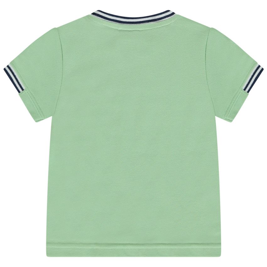 T-shirt manches courtes esprit polo pour bébé garçon - Vert