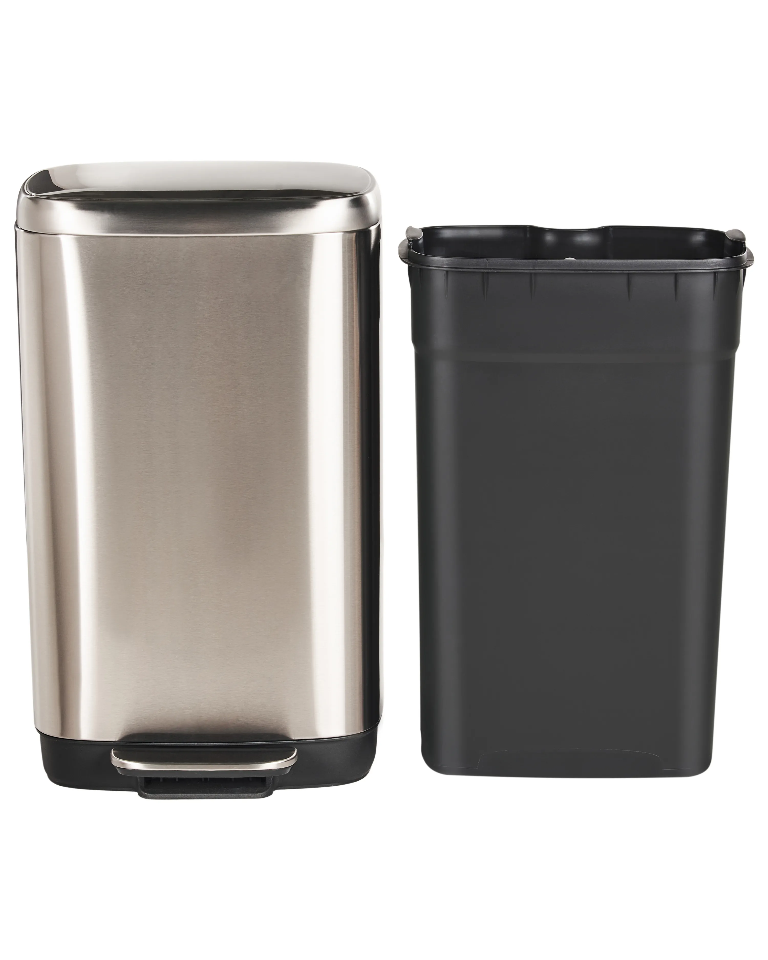 Prullenbak 30 L ECOCOLLECT Metaal Zilver