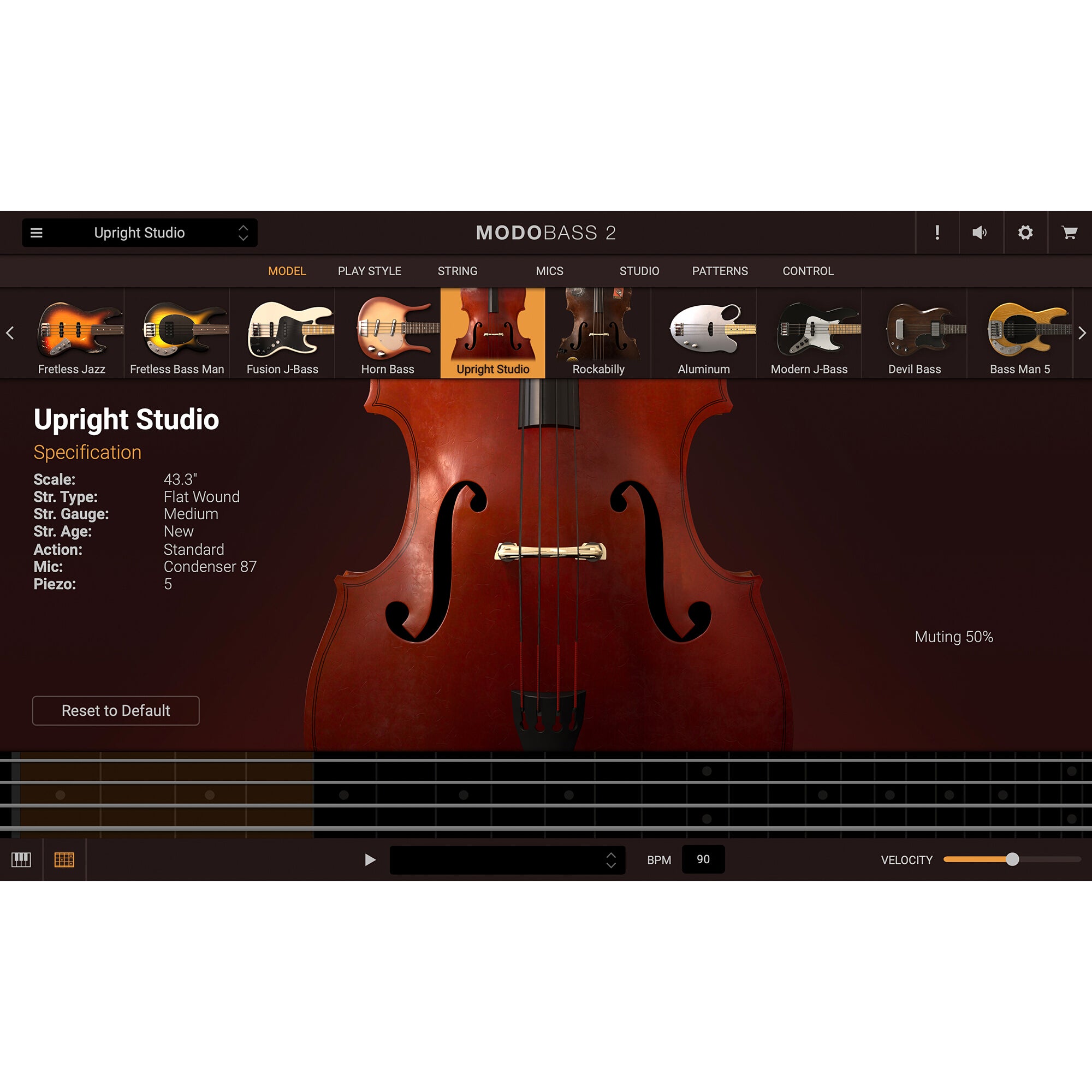 IK Multimedia MODO Bass 2.0 virtuele basgitaar plug-in (download)