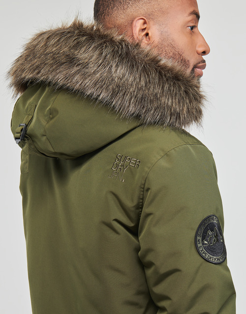Superdry - EVEREST FAUX FUR HOODED PARKA - Kaki